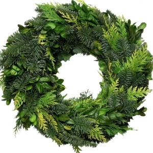 Coronite Simple de Craciun din Brad Natural - Model 9 - Dimensiune 20 - 30 cm 1