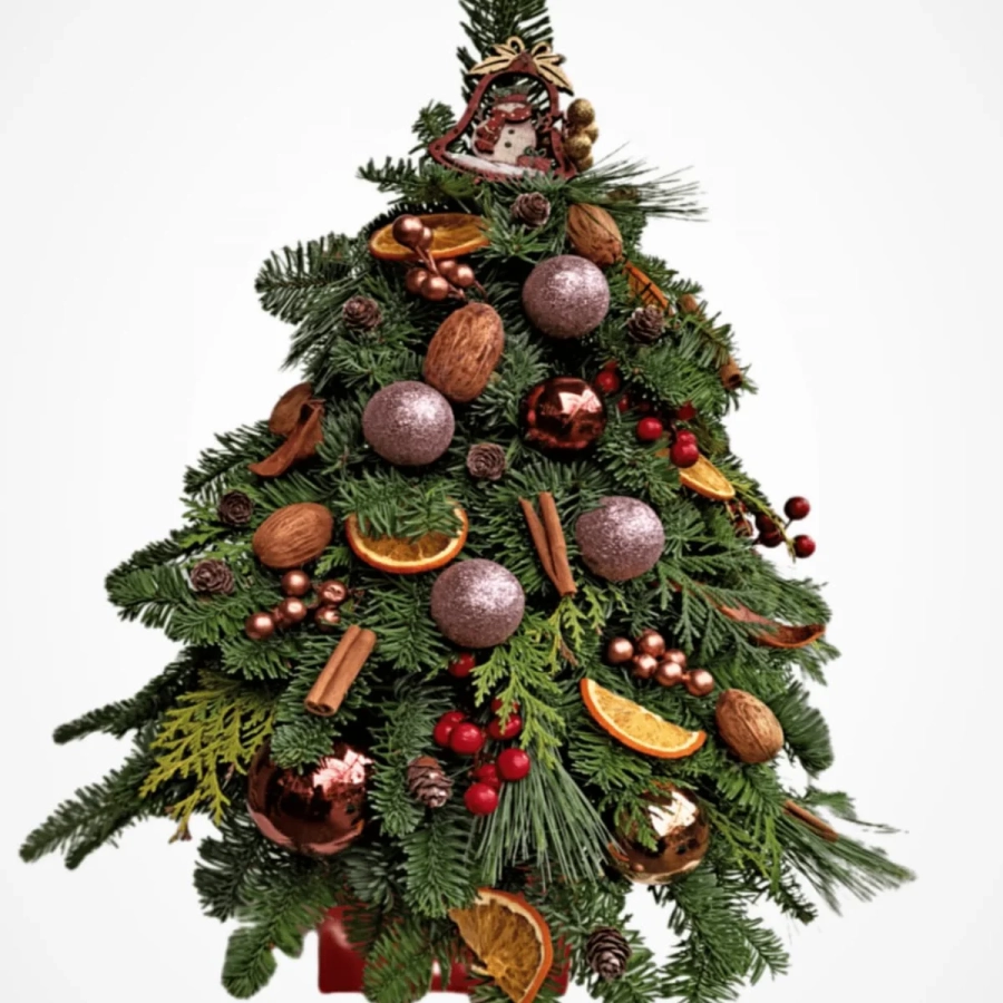 Brad Decorativ 2 - Confectionat Manual - Inaltime 50 - 60 cm 1