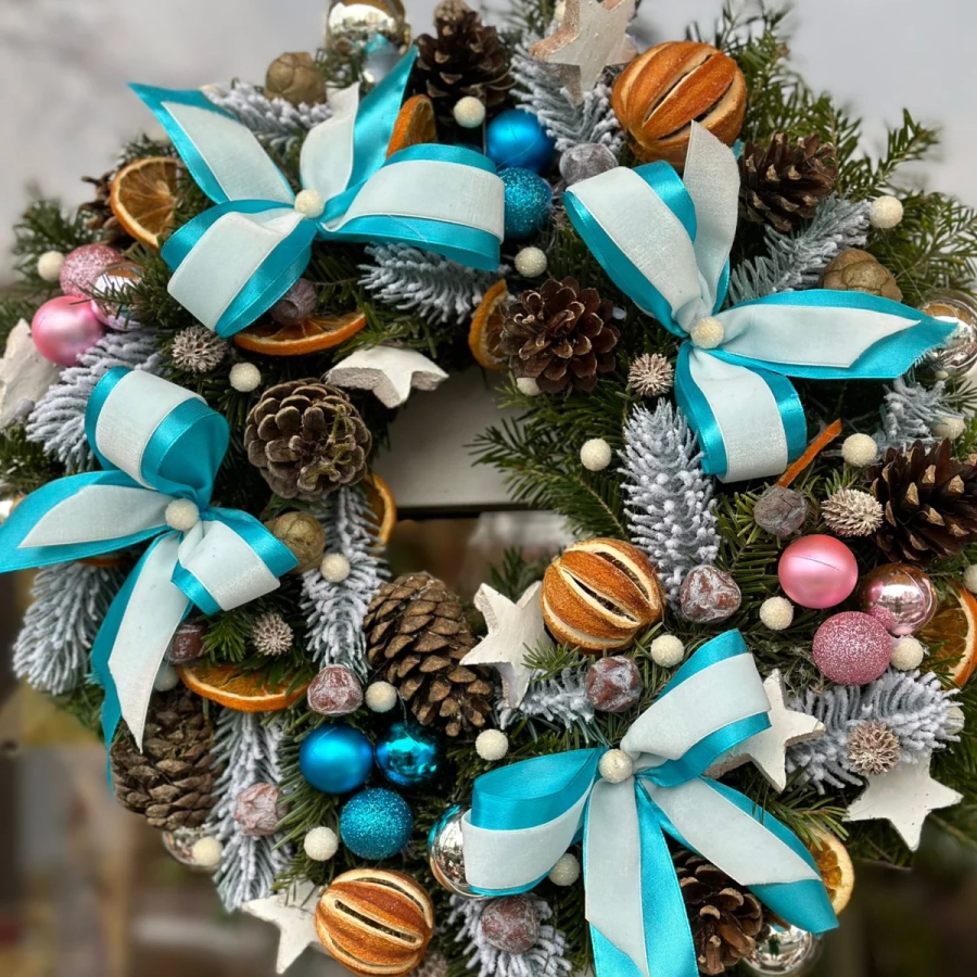 coronite14 Coronite de Craciun din Brad natural - Scanteia de Craciun - Dimensiune 50 - 60 cm 1