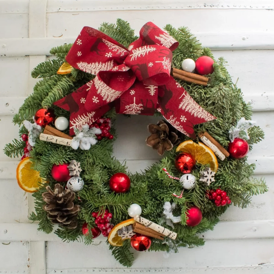 coronite19 Coronite de Craciun din Brad natural - Coltul de Poveste - Dimensiune 25 - 30 cm 1