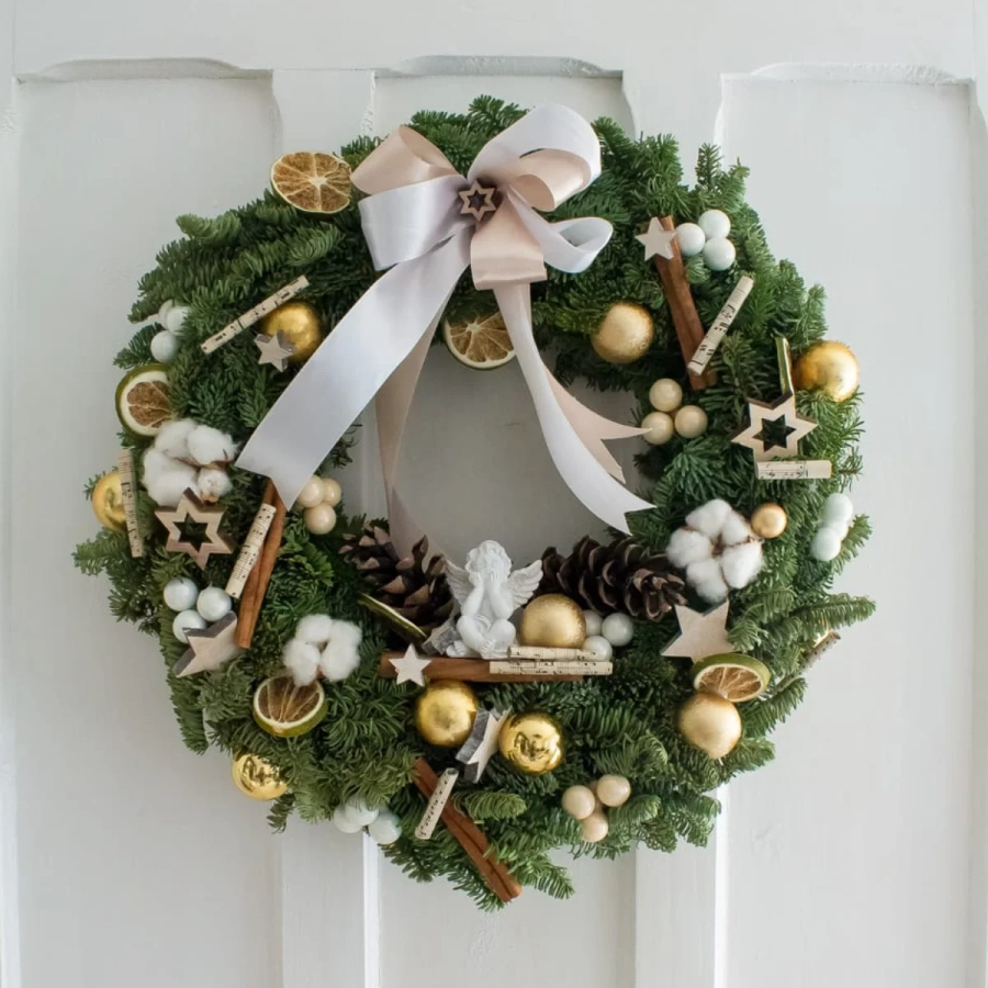 Coronite de Craciun din Brad natural - Bucuria Iernii - Dimensiune 25 - 30 cm 1