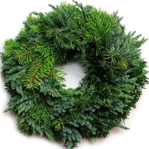Coronite Simple de Craciun din Brad Natural - Model 2 - Dimensiune 40 - 50 cm 1