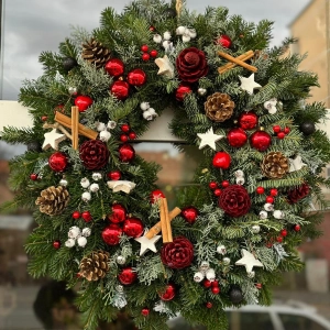 Coronite de Craciun din Brad natural - Pădurea Fermecată - Dimensiune 50 - 60 cm 1