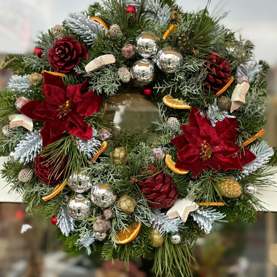 coronite7 Coronite de Craciun din Brad natural - Noapte de Sărbătoare - Dimensiune 40 - 50 cm 1