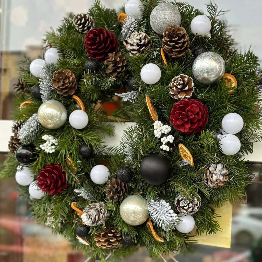 coronite8 Coronite de Craciun din Brad natural - Lumini de Sărbătoare - Dimensiune 40 - 50 cm 1