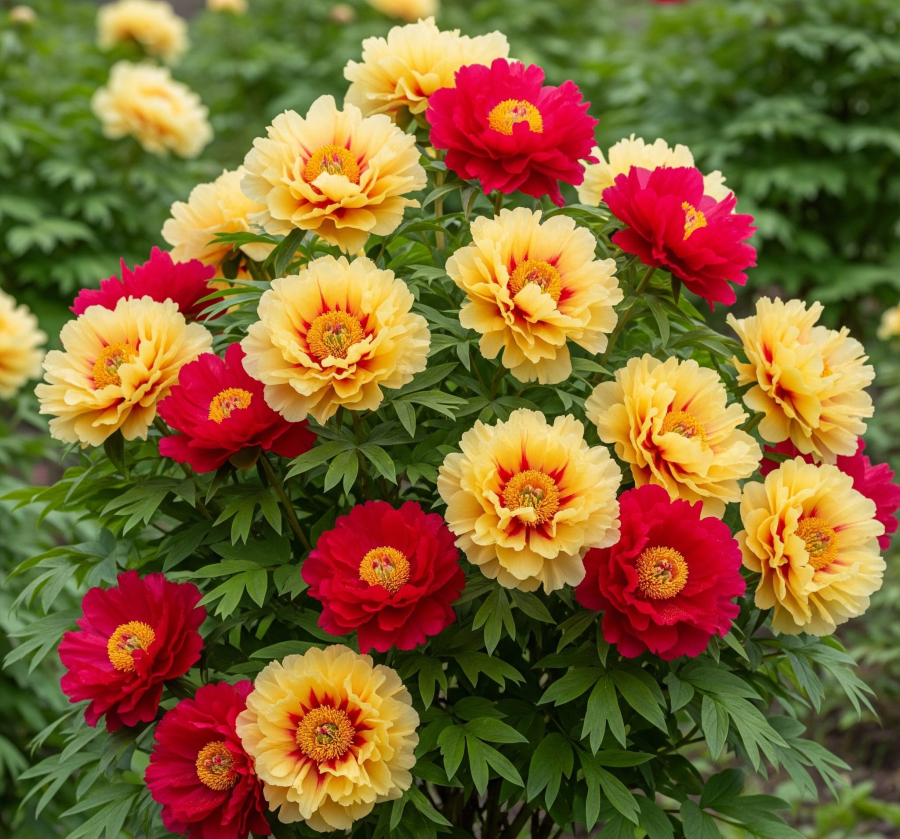 bujor-mc-rosu-cu-galben